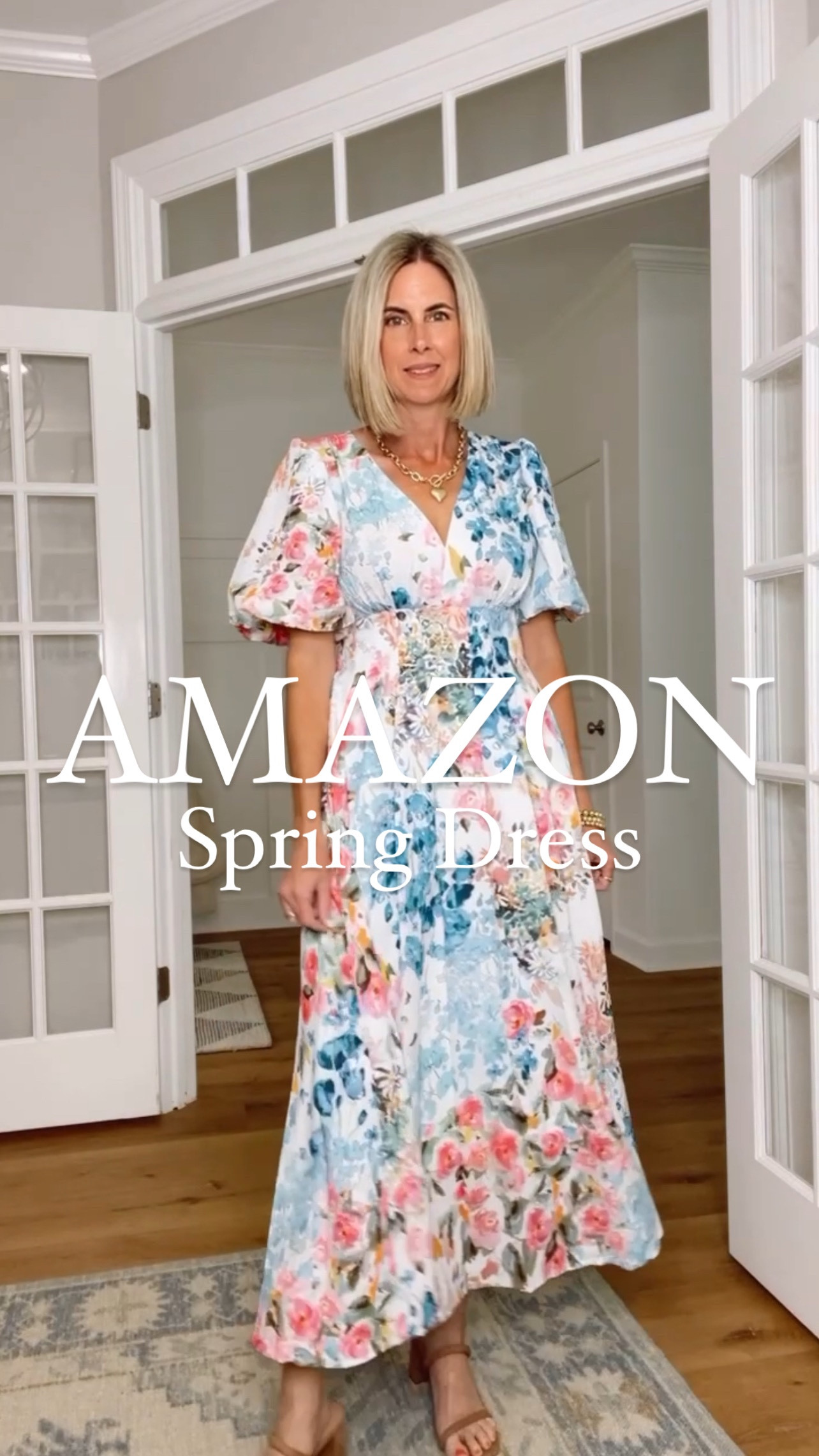 This Amazon dress is so stunning! Perfect for a bridal shower, wedding shower or as an Easter dress. Lined underneath, silky soft material, puff sleeves and comes in other pretty prints. Wearing a small. 



#LTKSeasonal #LTKFindsUnder100 #LTKOver40