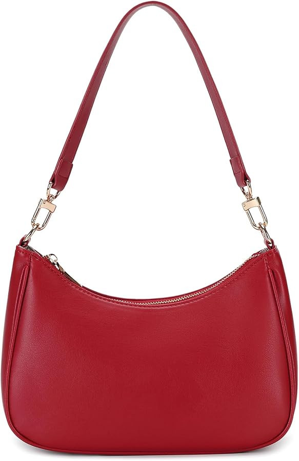 Shoulder Bags for Women, Cute Hobo Tote Handbag Mini Clutch Purse with Zipper Closure | Amazon (US)