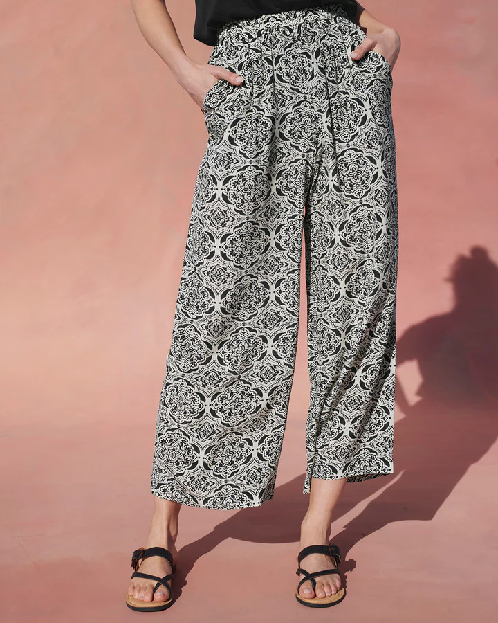 Alessandra Duomo Print Silk Wide Leg Pant | Splendid | Splendid
