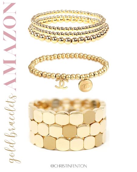 Gold bracelets 🤍Amazon Fashion Finds! Spring outfits, summer dresses, Mother’s Day dresses,  pastel dresses, spring dresses, vacation dresses, resort dresses, resort wear, spring tops, summer tops, bikinis, one piece swimsuits, high heel sandals high heels, pumps, fedora hats, bodycon dresses, sweater dresses, bodysuits, mini skirts, maxi skirts, watches, backpacks, camis, crop tops, high heeled boots, crossbody bags, clutches, hobo bags, gold rings, simple gold necklaces, simple gold rings, gold bracelets, gold earrings, stud earrings, work blazers, outfits for work, work wear, jackets, bralettes, satin pajamas, hair accessories, sparkly dresses, knee high boots, nail polish, travel luggage . Click the products below to shop! Follow along @christinfenton for new looks & sales! @shop.ltk #liketkit #founditonamazon 🥰 So excited you are here with me! DM me on IG with questions! 🤍 XoX Christin #LTKstyletip #LTKshoecrush #LTKcurves #LTKitbag #LTKsalealert #LTKwedding #LTKfit #LTKunder50 #LTKunder100 #LTKbeauty #LTKworkwear #LTKhome #LTKtravel #LTKfamily #LTKswim #LTKSeasonal  
