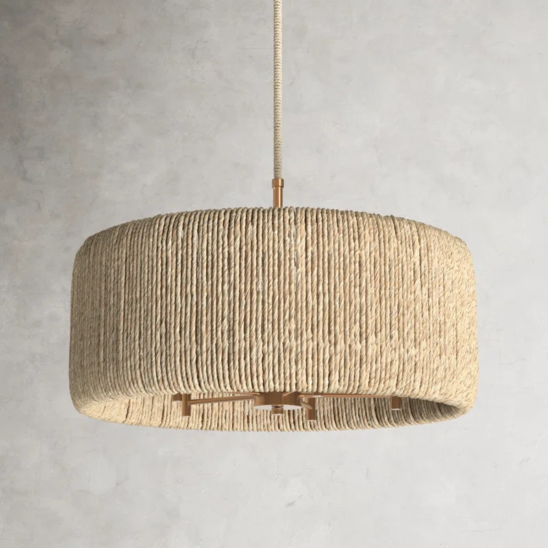 Abode 5 - Light Dimmable Drum Chandelier | Wayfair Professional