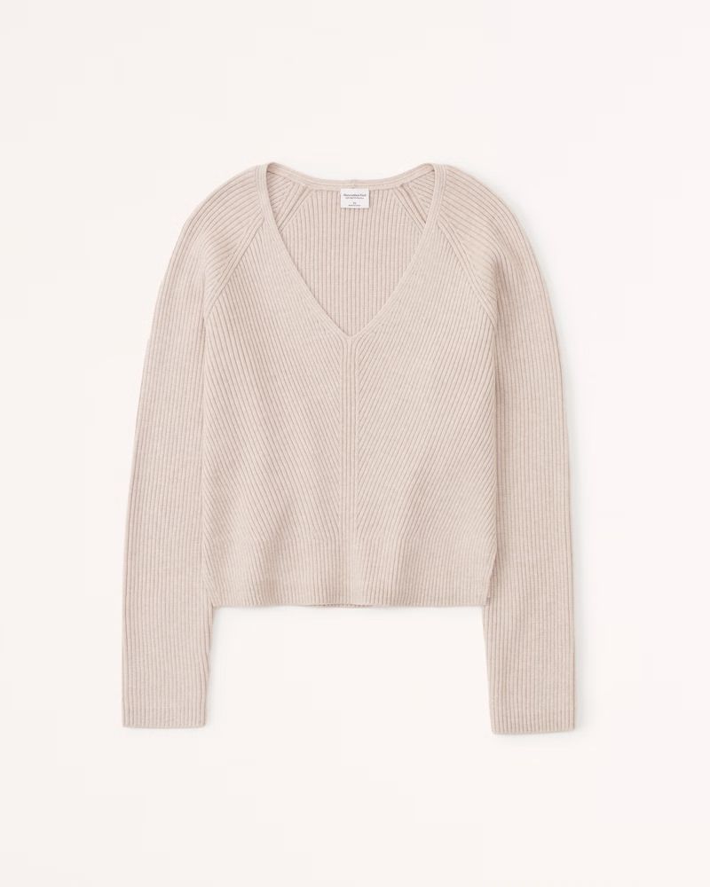 LuxeLoft V-Neck Sweater | Abercrombie & Fitch (US)