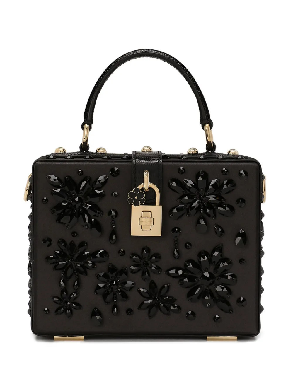 Dolce & Gabbana Borsa Tote Dolce Box Con Pietre | Nero | FARFETCH IT | Farfetch Global
