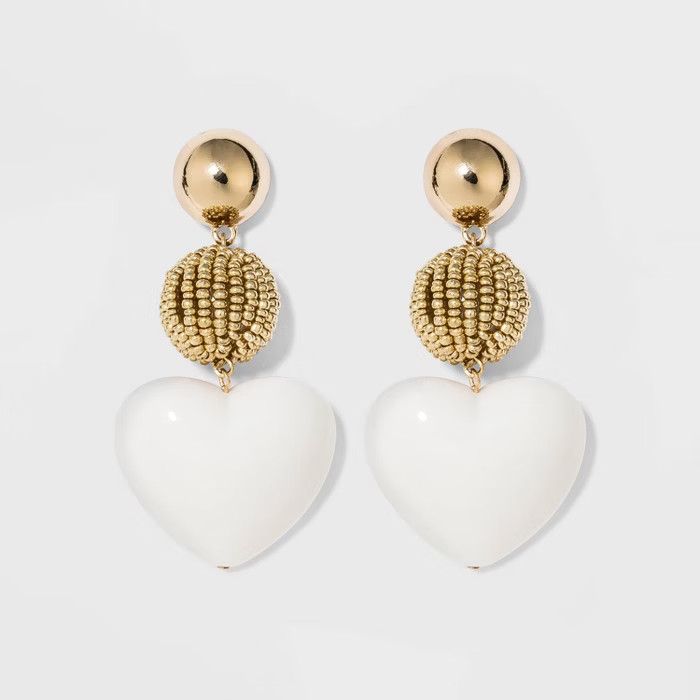 SUGARFIX by BaubleBar Mixed Media Heart Earrings | Target