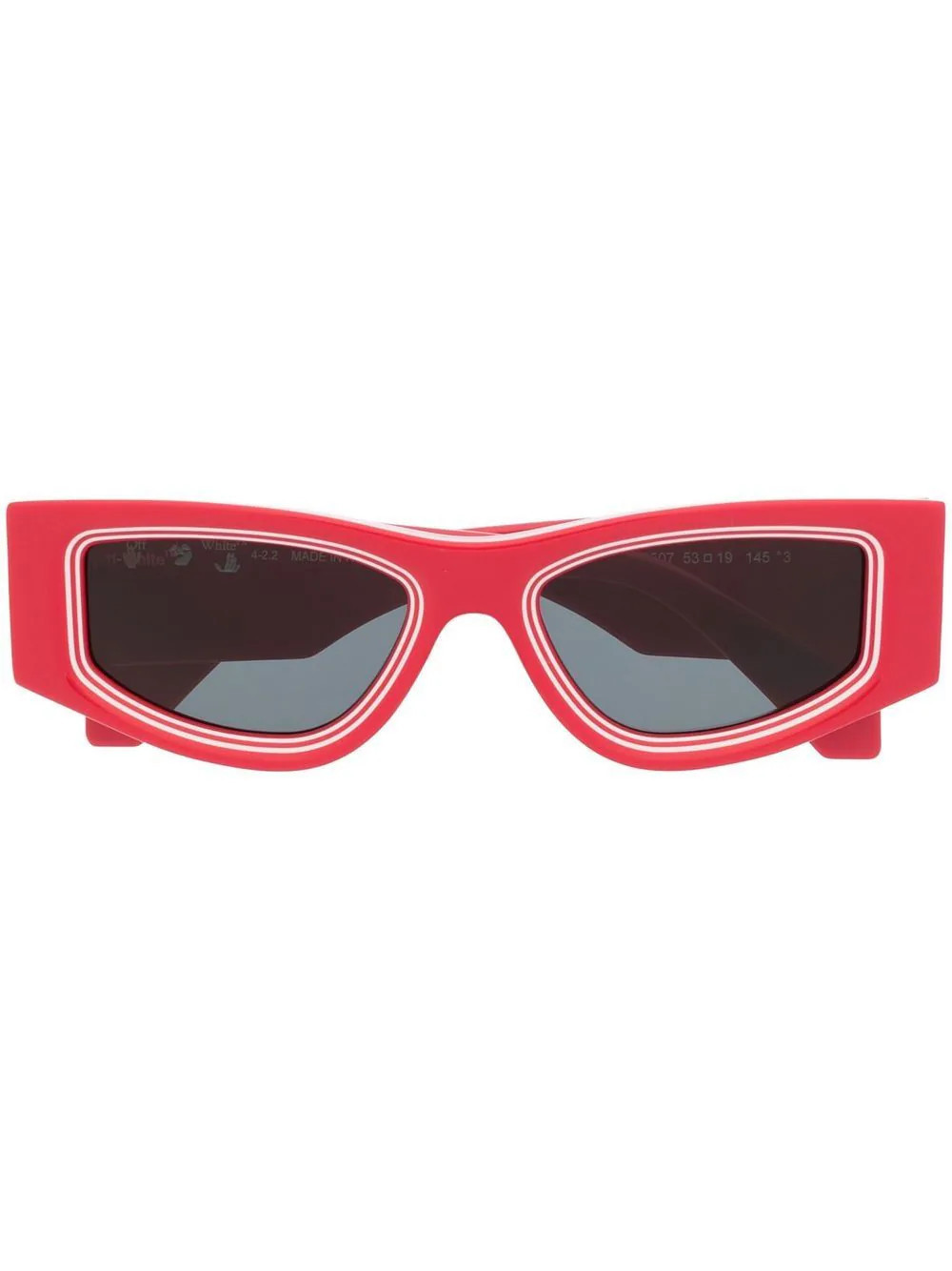 Off-White Eyewear Andy square-frame sunglasses - Red | Farfetch Global