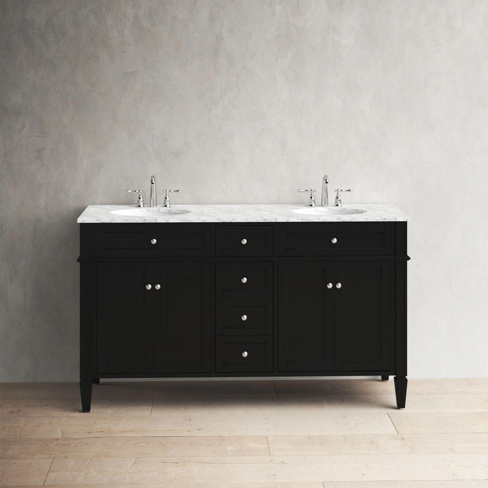 Rivers 60" Double Bathroom Vanity Set | Wayfair North America