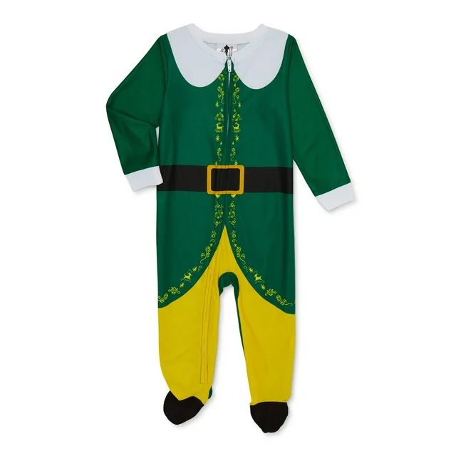 Character Toddler Christmas Fleece One-Piece Sleeper, Sizes 12M-5T | Walmart (US)