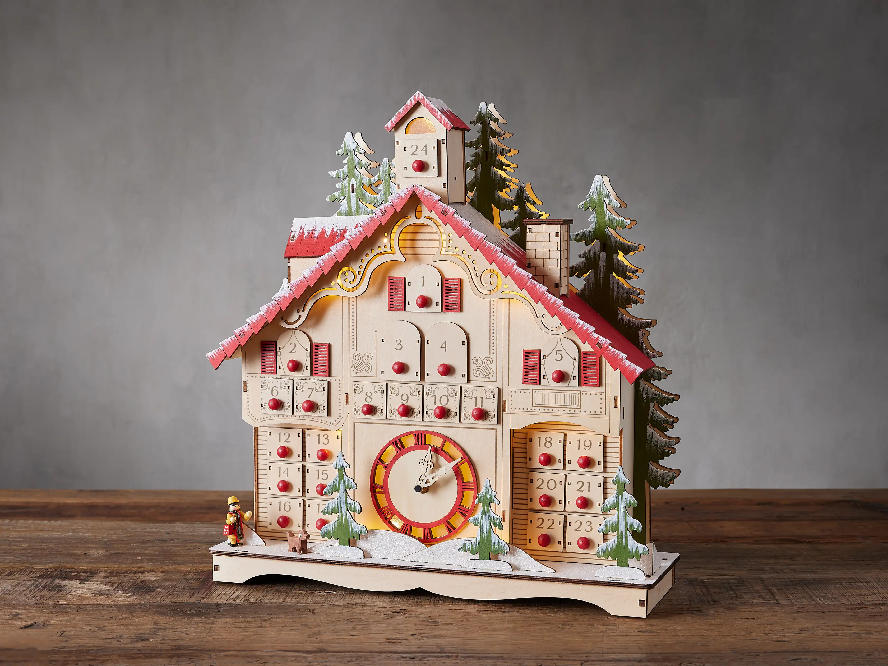 Chalet Clock Advent Calendar | Arhaus