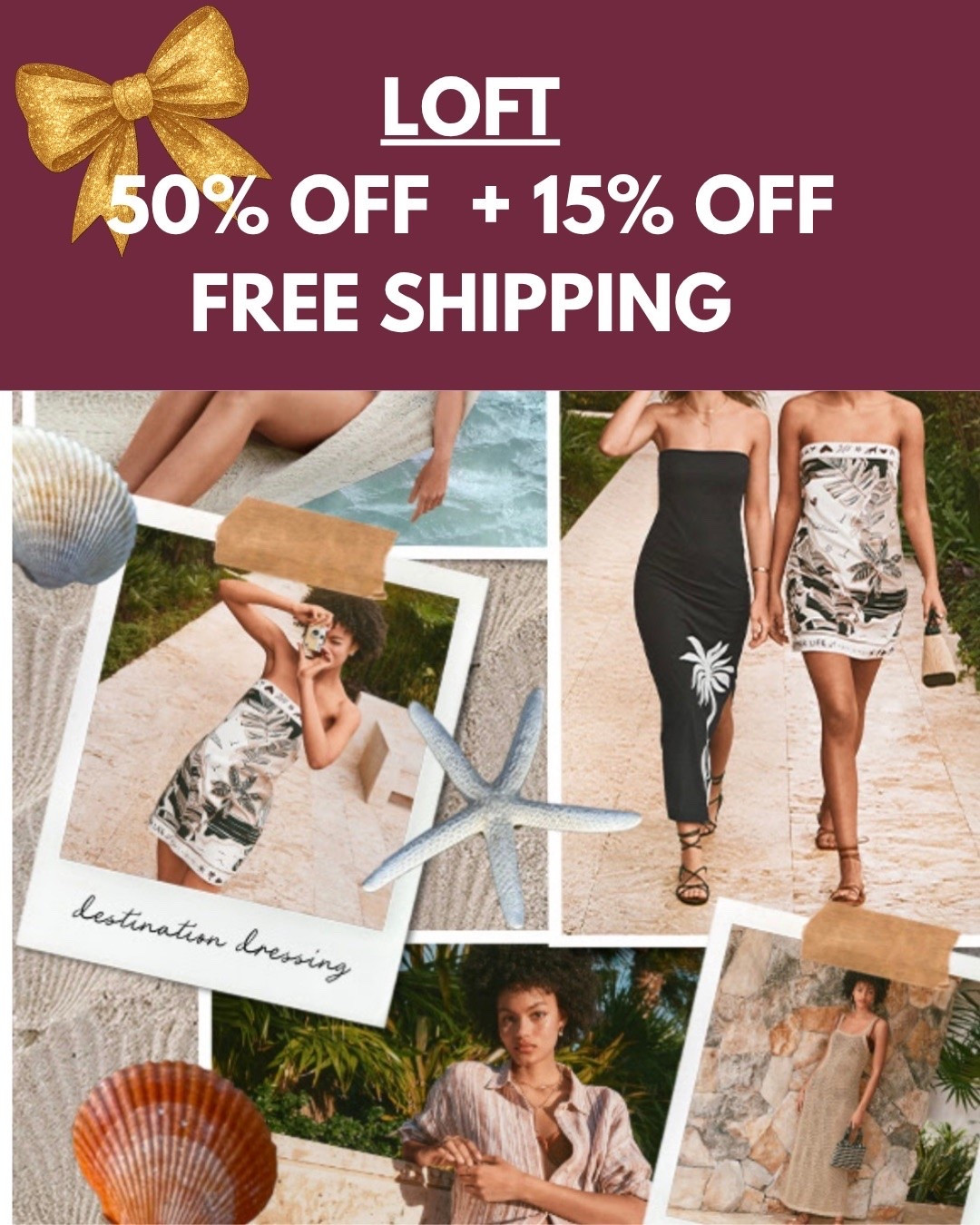 Last Chance to SAVE!! ‼️ SALE at LOFT ‼️50% off + an additional 15% OFF!!! FREE Shipping on ALL orders!!! They also sell Petite sizing

#LTKootd #LTKSaleAlert 
#LTKgrwm #LTKSwim #LTKPetite
https://liketk.it/6g2mQ