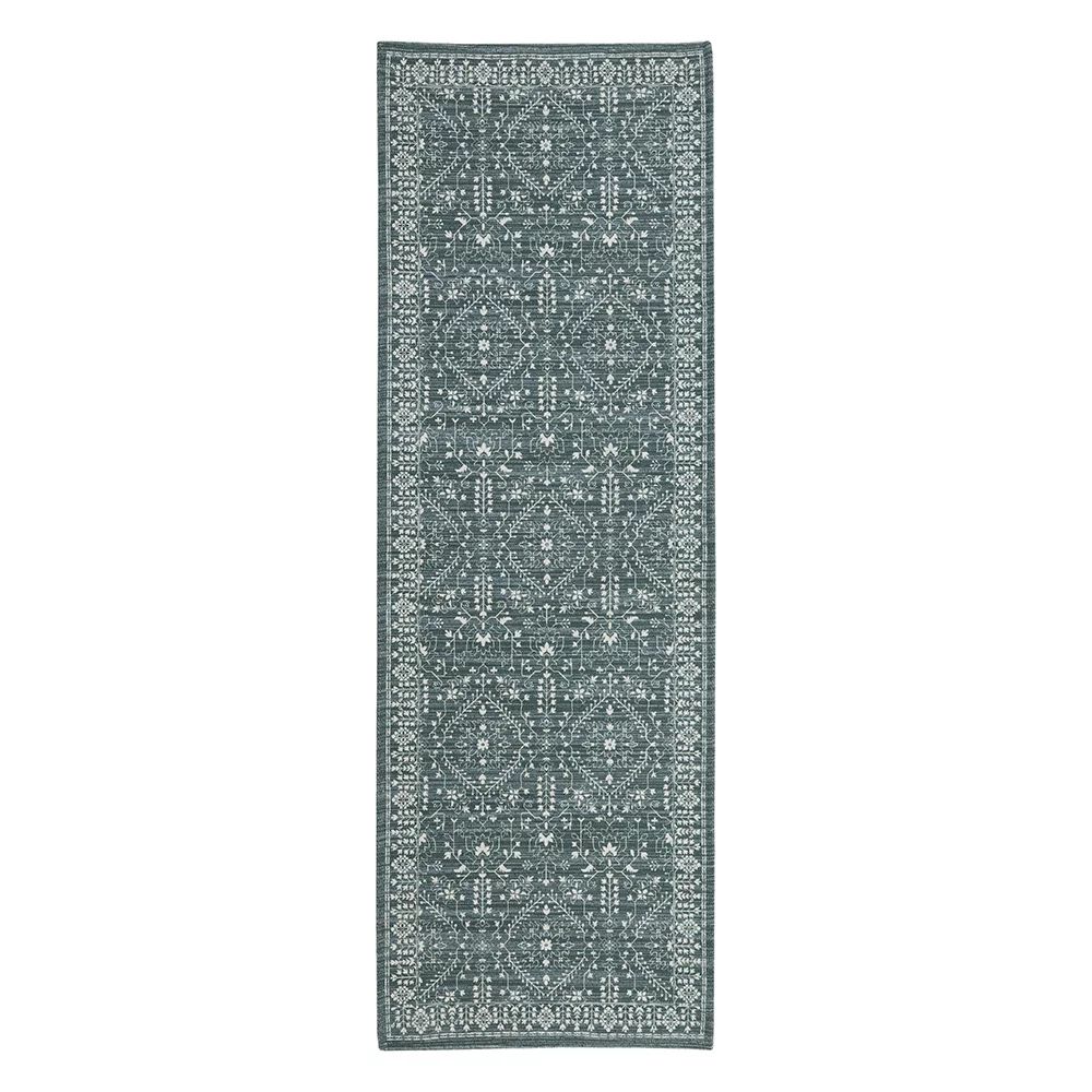 Mainstays Wexford Vintage Runner Rug, Teal, 20” x 60” | Walmart (US)