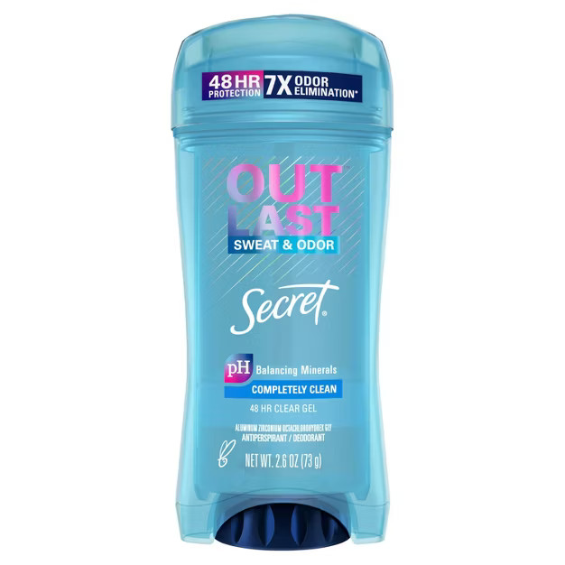 Secret Outlast Xtend Completely Clean Clear Gel Antiperspirant & Deodorant | Target
