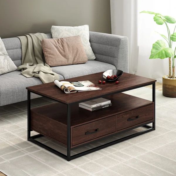 Southside Frame Coffee Table with Storage | Wayfair North America
