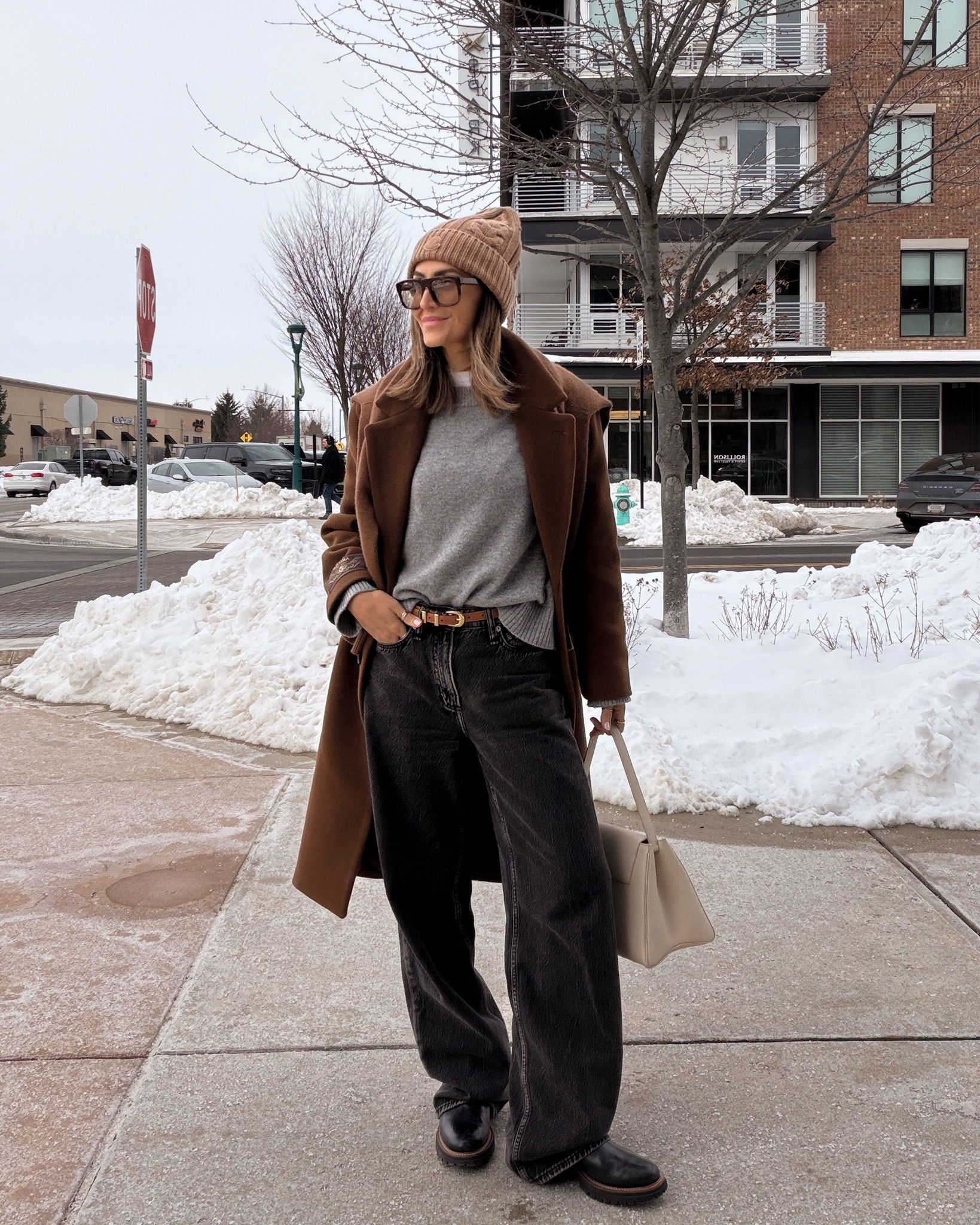 POV: the winter outfit formula that works 🖤🤎 

Slouchy featherweight jeans fits large, size down, cashmere sweater size small, wool coat small , cable knit beanie, lug boots, winter chic outfit 

#LTKootd #LTKOver40 #LTKgrwm

#LTKootd #LTKOver40 #LTKSeasonal