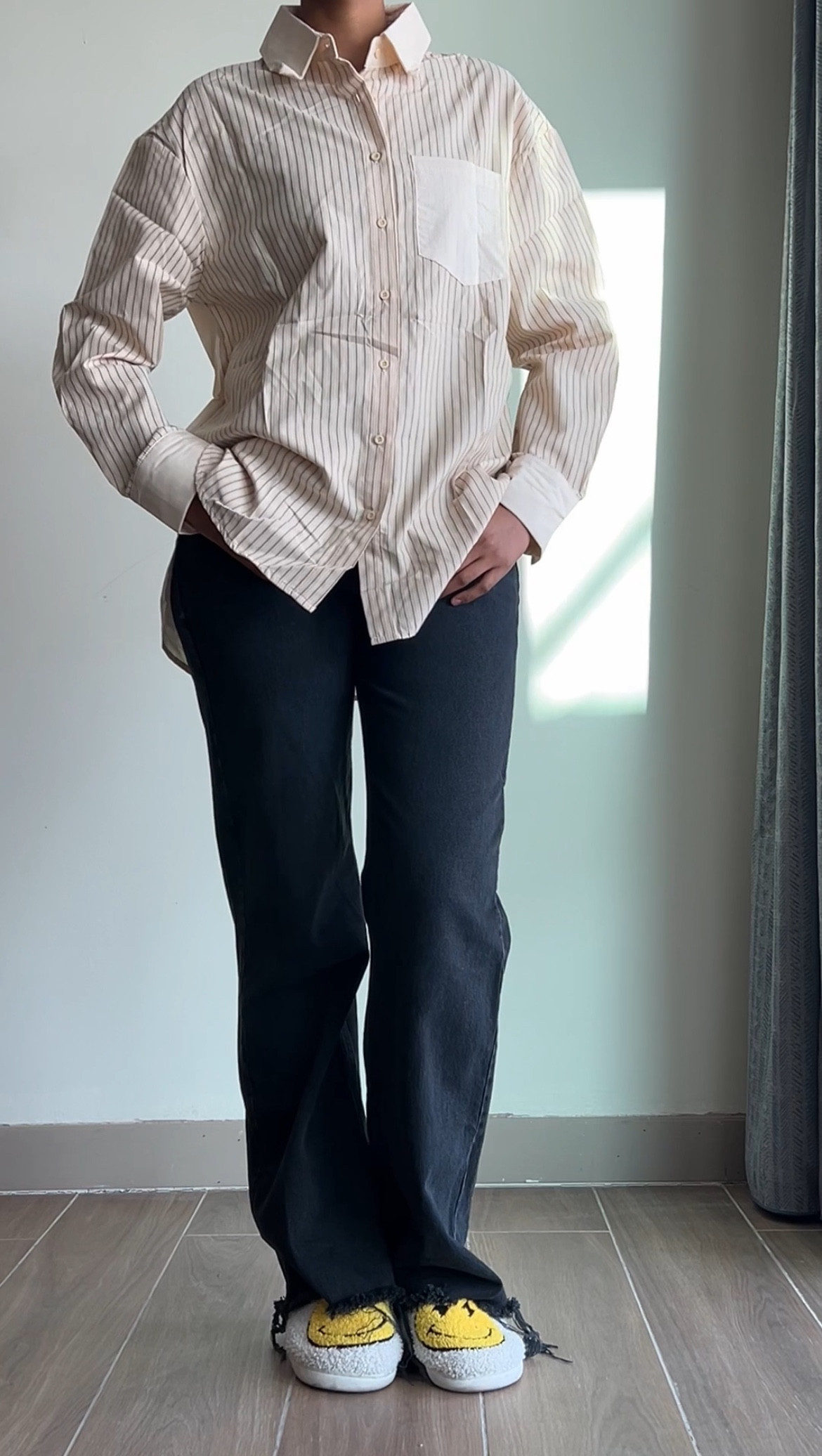 Brown Stripe Shirt (M)