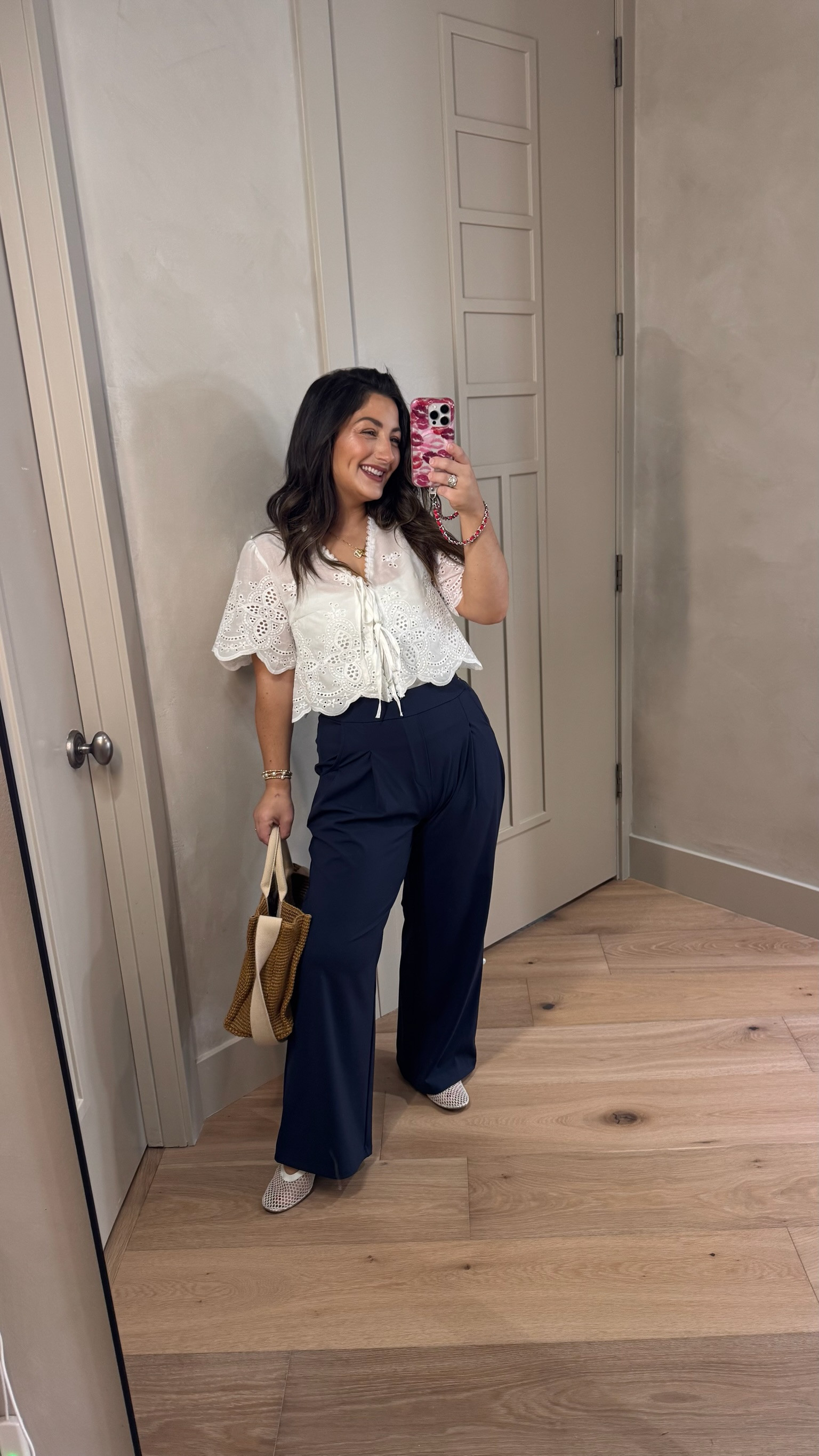 Cute spring/summer event look! Top size xsmall 
Pants size medium 27” 

5’0” 140lbs

#LTKootd #LTKPetite #LTKSeasonal