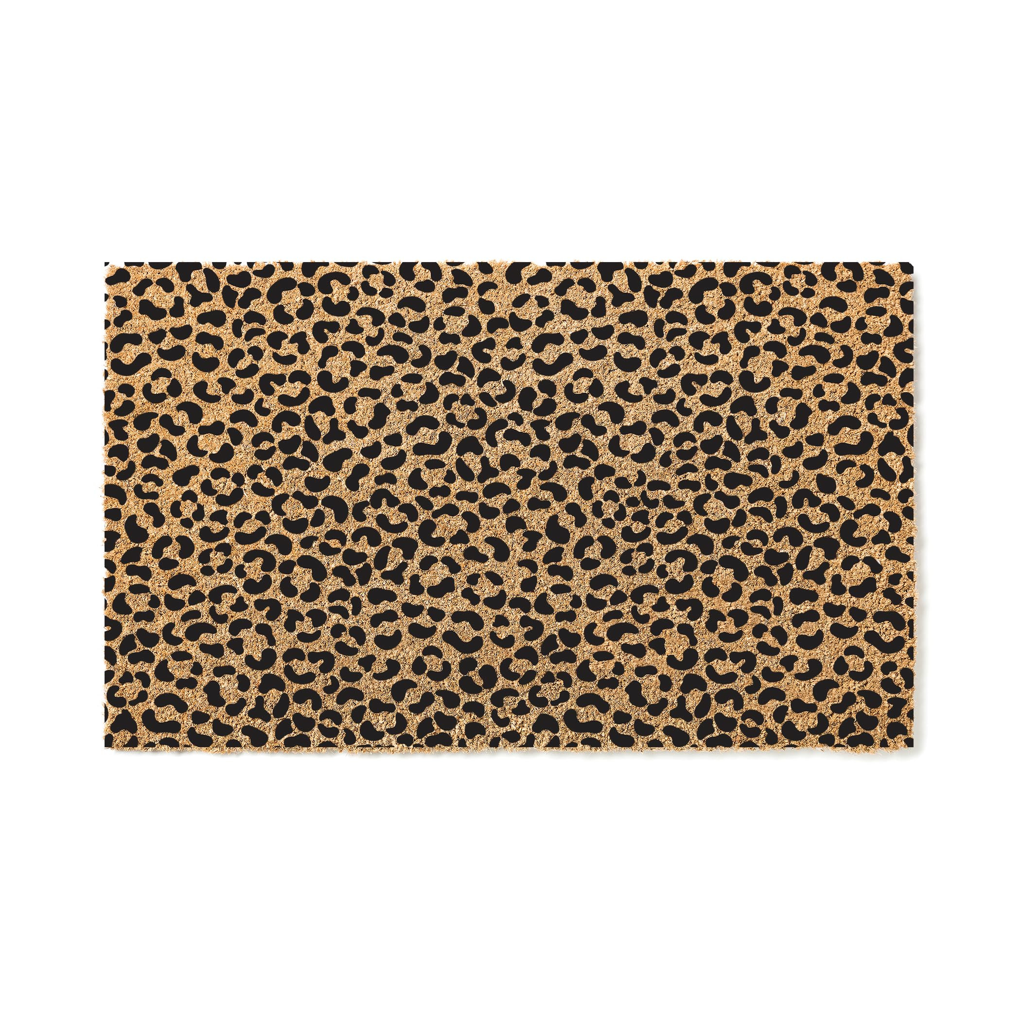 Cheetah Spot Pattern Door Mat | Animal Print Doormat | Premium Quality, Thick 100% Coir Coconut H... | Amazon (US)