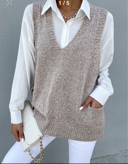 Sweater vest at Shein! Fall tops  