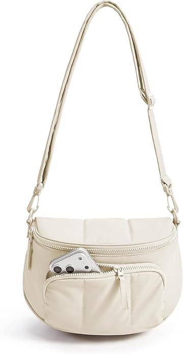 BAGSMART Puffy Bum Bags for Women, Crossbody Fanny Packs for Travel & Work, Waterproof Coated Mom... | Amazon (US)