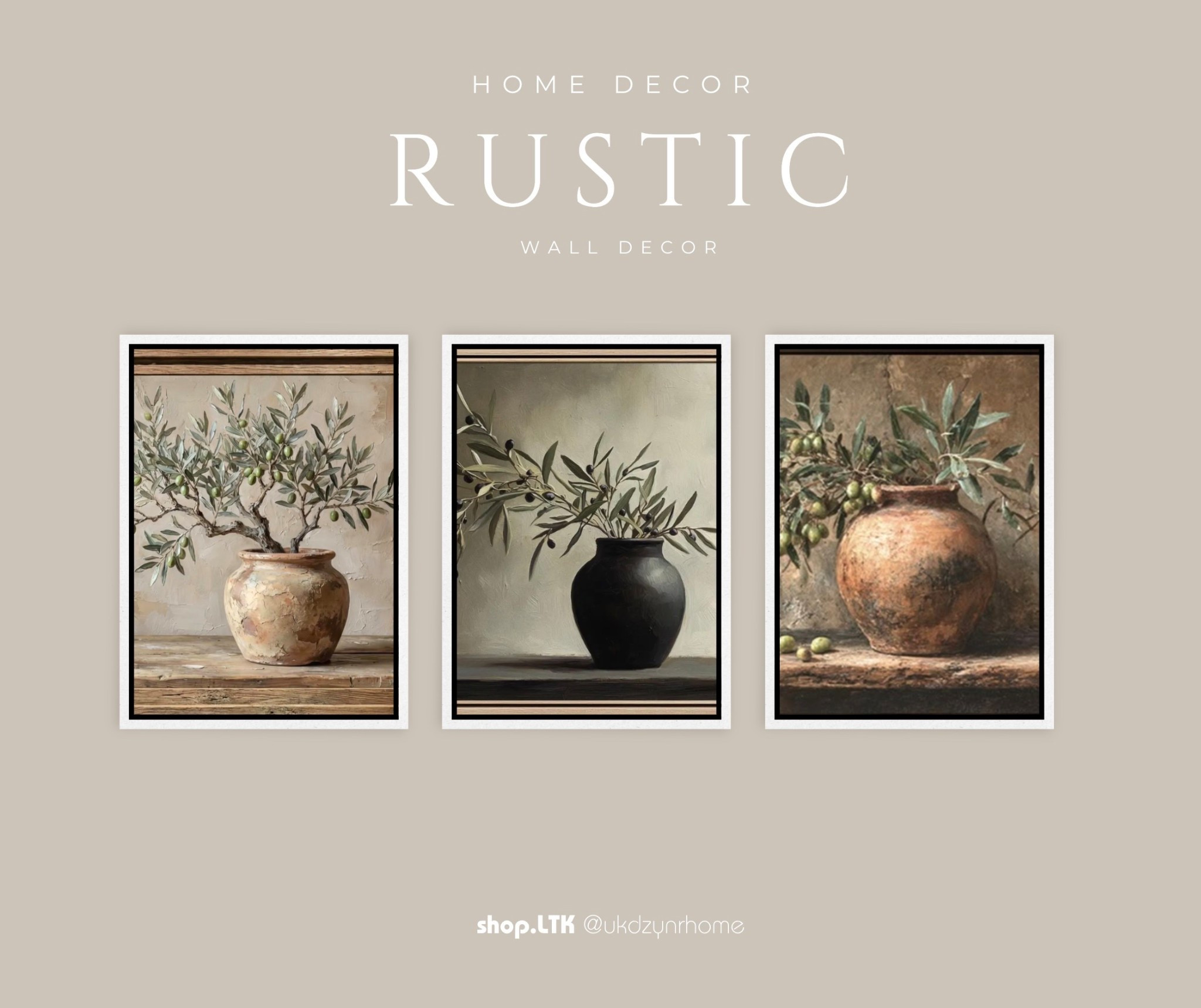 Botanical Rustic Interiors Wall Art

#LTKHome