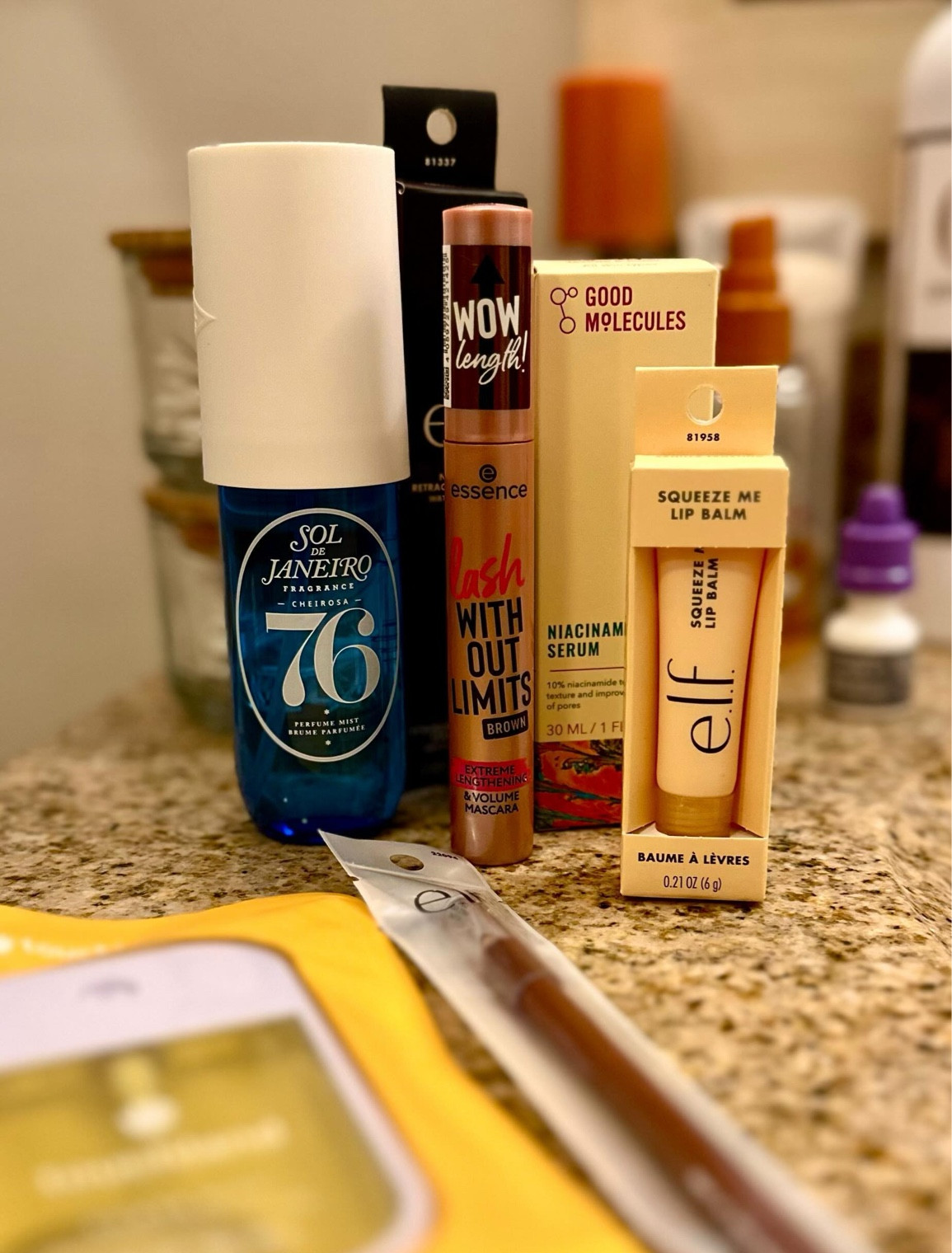 went shopping & accidentally bought too much🤷‍♀️ LYLAS @ultabeauty 
.
.
@essence_cosmetics brown mascara 🤎
@soldejaneiro 76 🦋
@touchland hand sanitizer 🍋
@goodmolecules niacinamide serum 💜
@elfcosmetics vanilla lip balm & brown eyeliner 🌻
.
.
going to be trying out this stuff for the new season & practicing willpower to not go back and get more 😅
.
.
#september #glowup #shopping #blogger #lifestyle #wellness #explorepage #makeup  #instadaily #beauty 
#cosmetics #selfcare #lifestyleblogger #wellnessjourney #pinterestinspired #pinterest #reels #trending #lifestyleblogger #beautytips #selfcare #wellnessblogger #linkinbio #reeltrends #ultabeauty #postoftheday #bloggerstyle #shopltk #creator #contentcreator

#LTKBeauty #LTKTravel #LTKVideo