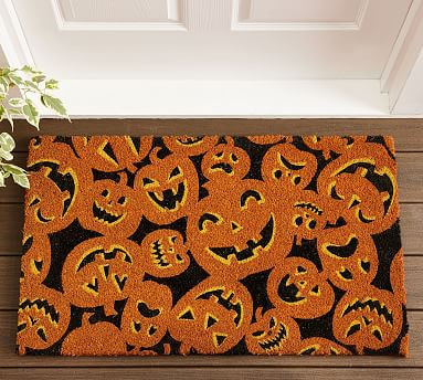 Tossed Jack-o-Lantern Doormat | Pottery Barn (US)