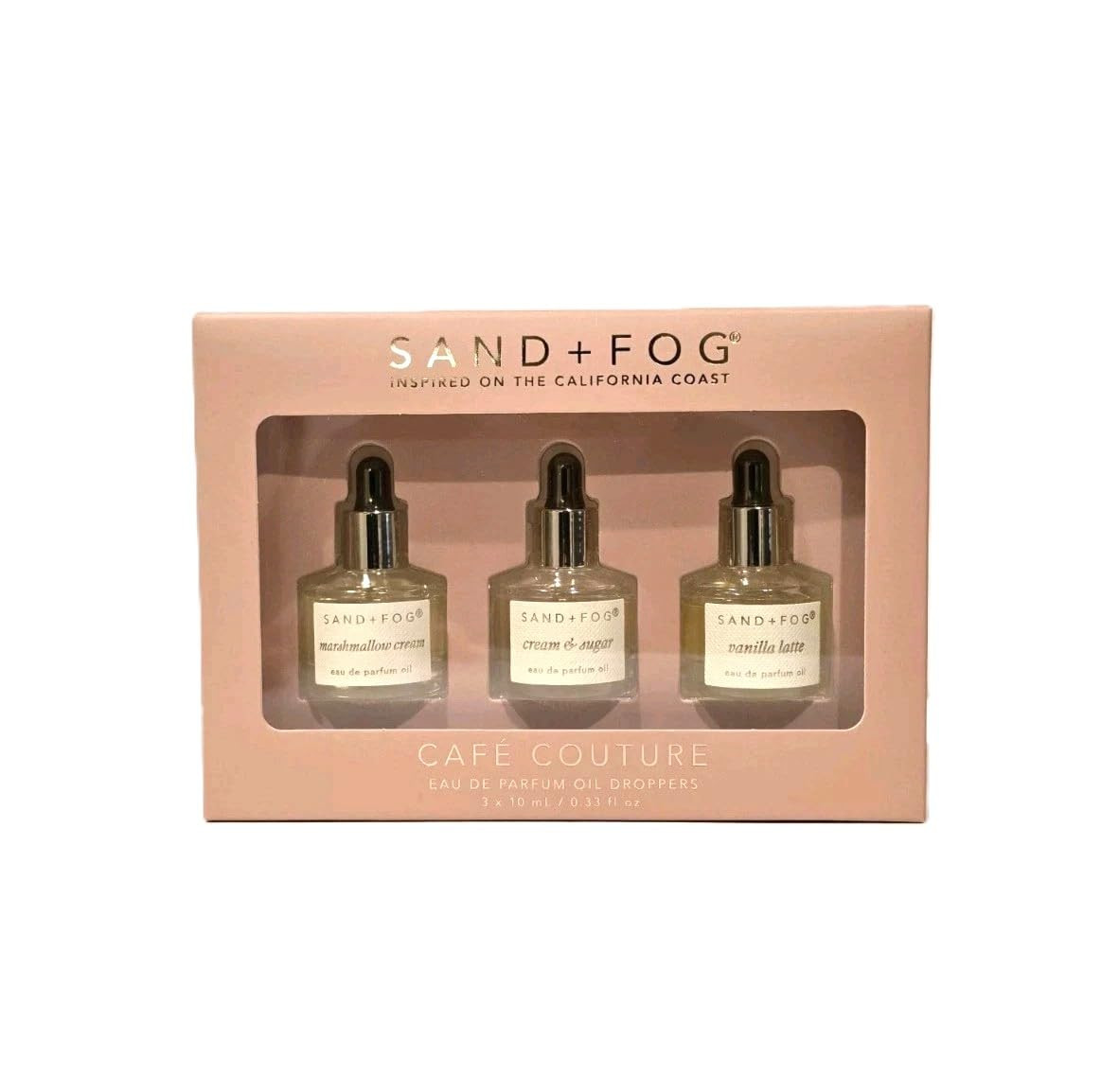 Sand + Fog Café Couture Eau de Parfum Oil Droppers Set, Marshmallow Cream, Cream & Sugar, Vanill... | Amazon (US)