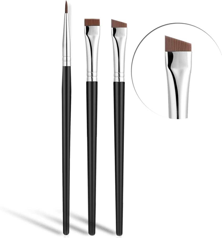 Fine Angled Eyeliner Brush, JASSINS Ultra thin Precision EyeLiner Makeup Brushes Set, Fine Point ... | Amazon (US)