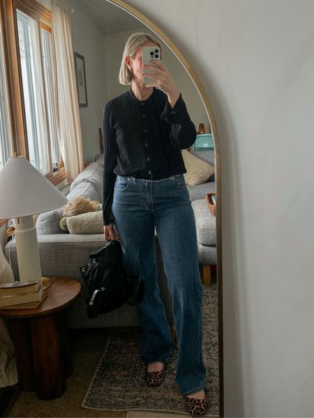 I love the contrasting waistline on these Abercrombie jeans! It’s such a fun way to update your denim collection.  My top is from ABLE

#LTKSeasonal