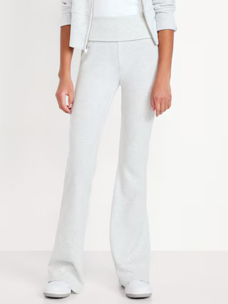 CozePlush Foldover Flare Leggings for Girls | Old Navy (US)