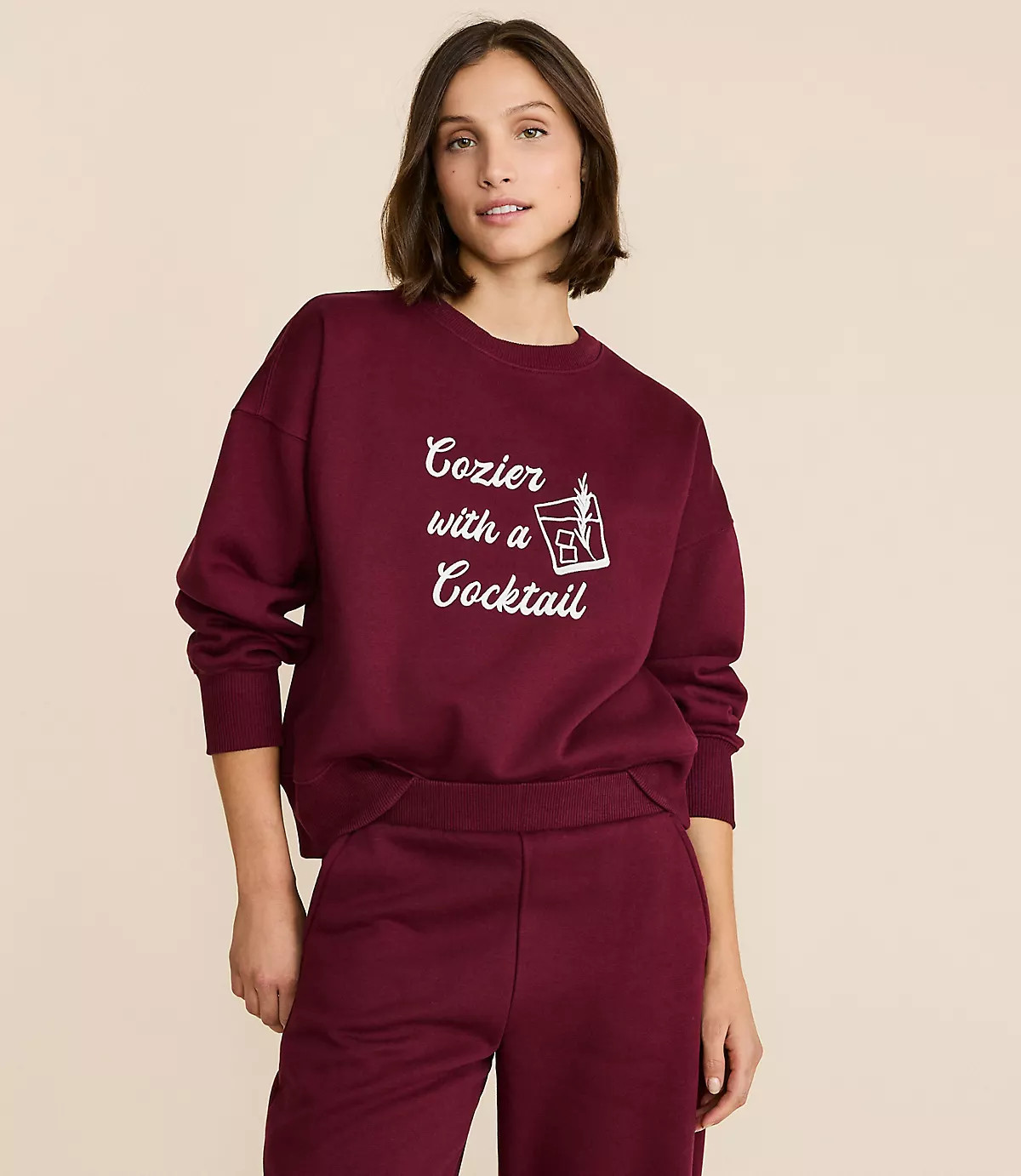 Lou & Grey Cocktail Elite Fleece Sweatshirt | LOFT
