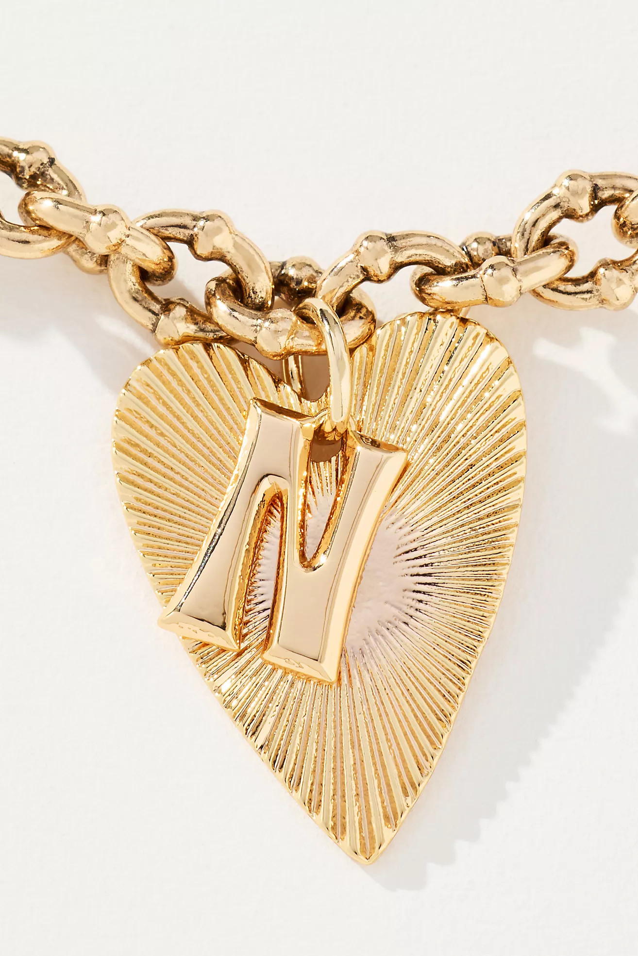 Monogram Heart Pendant Necklace | Anthropologie (US)