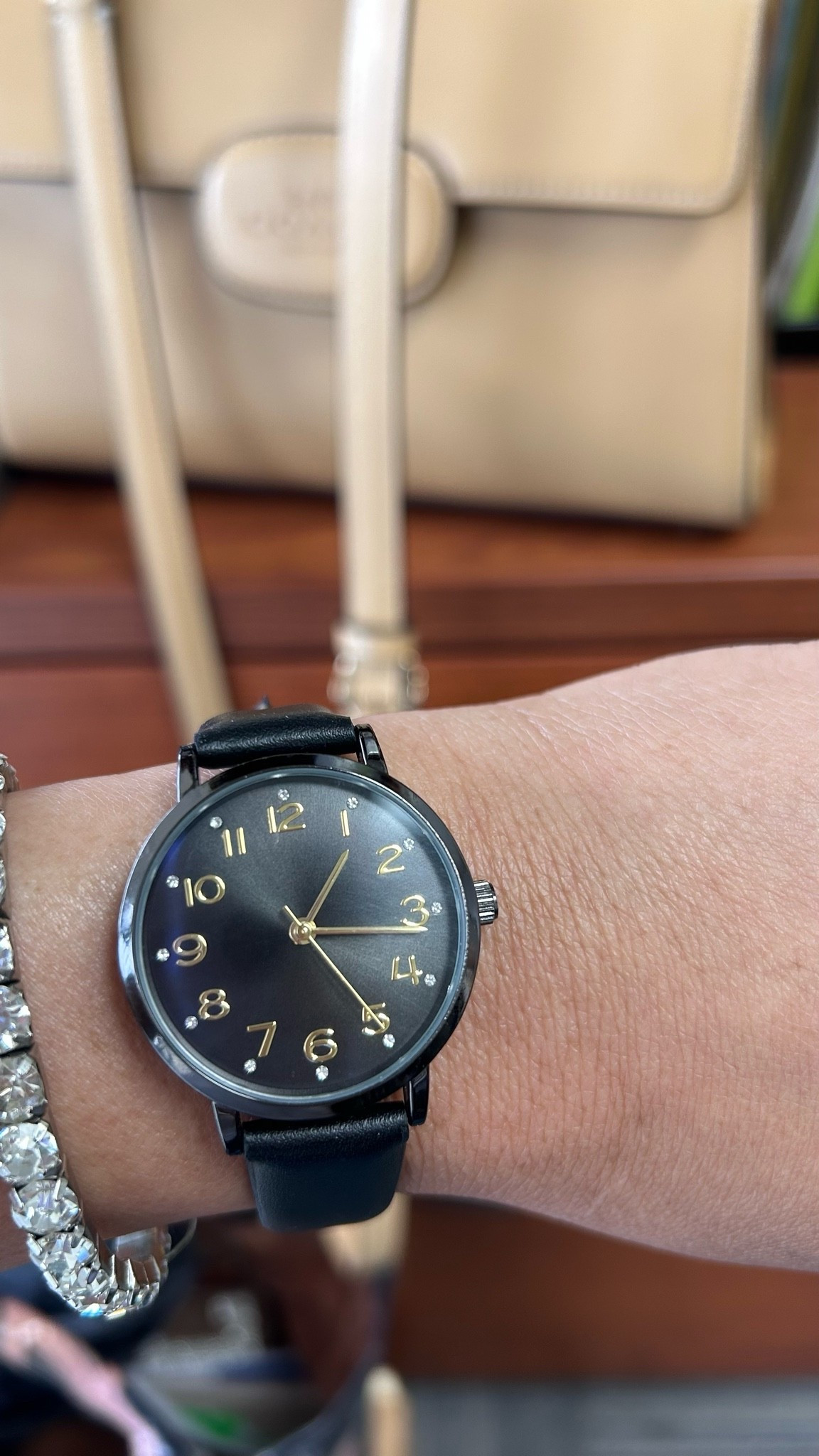 One of my fav watches from Walmart! Black leather band, dress her up or down!

#LTKxWalmart