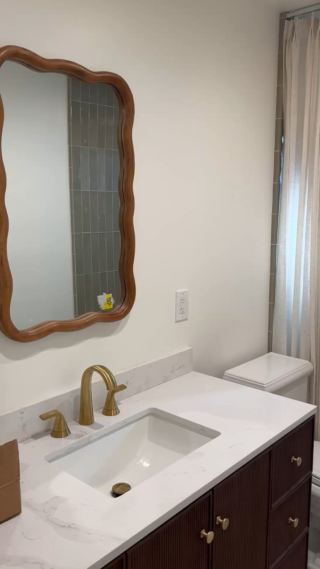Ceiling mounted shower curtain 