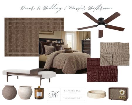 Master Bedroom Decor, Bedding, Ceiling Fan, Rug, Etc. Modern Rustic Design. 



#LTKhome #LTKstyletip