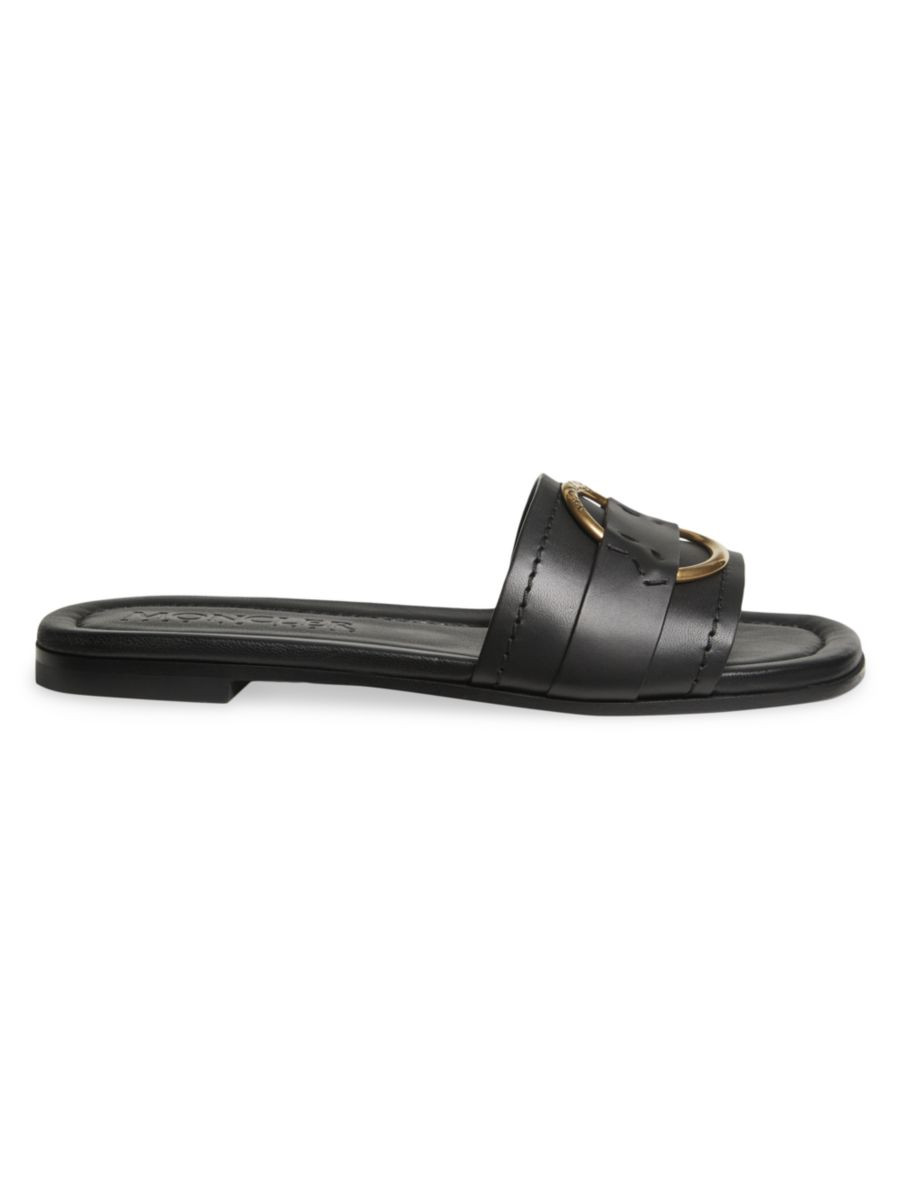 Bell Leather Slides | Saks Fifth Avenue