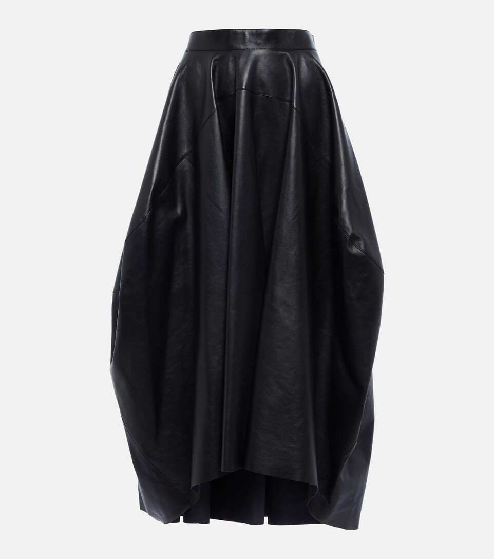 Leather midi skirt | Mytheresa (US/CA)