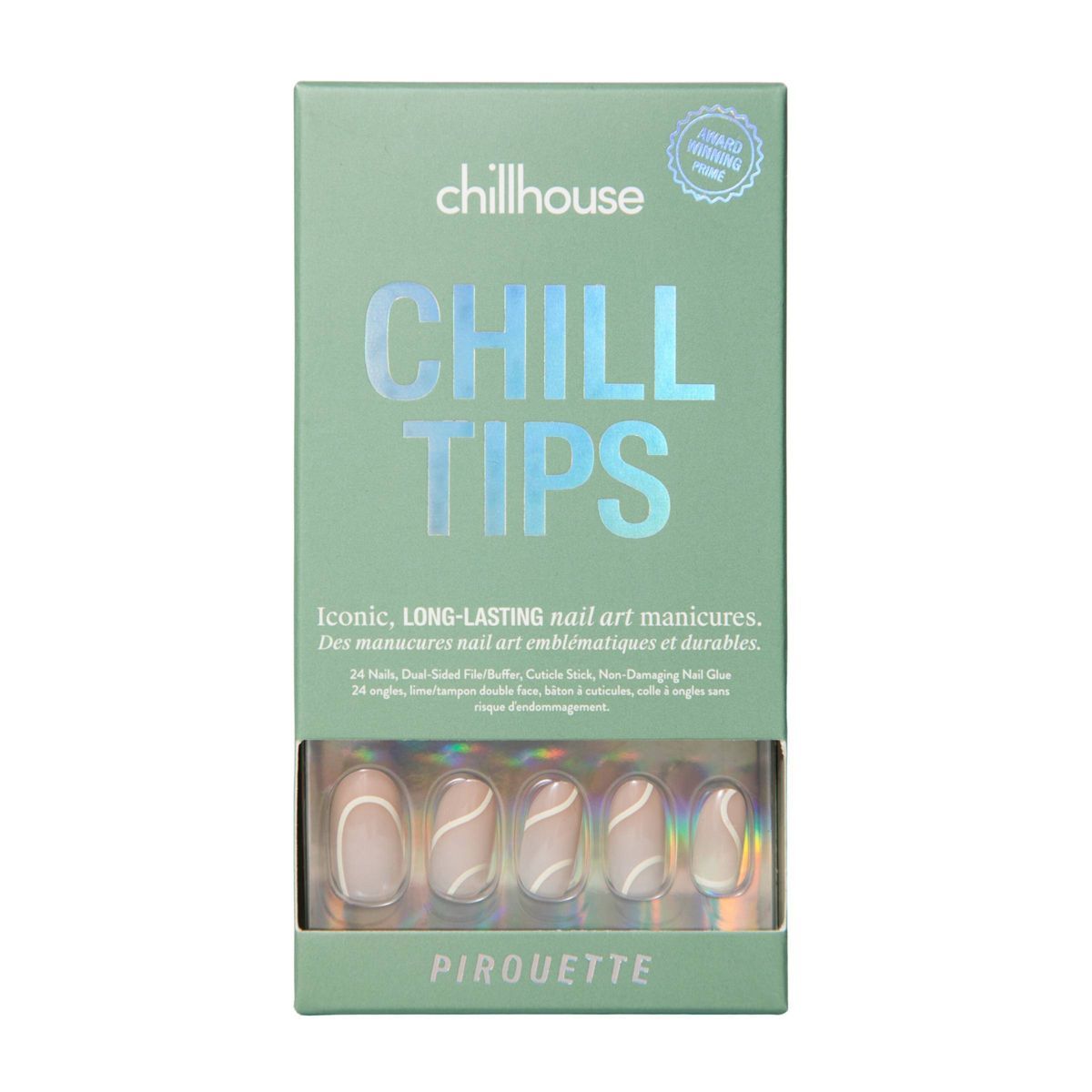 Chillhouse Chill Tips Fake Nails - Pirouette - 24ct | Target