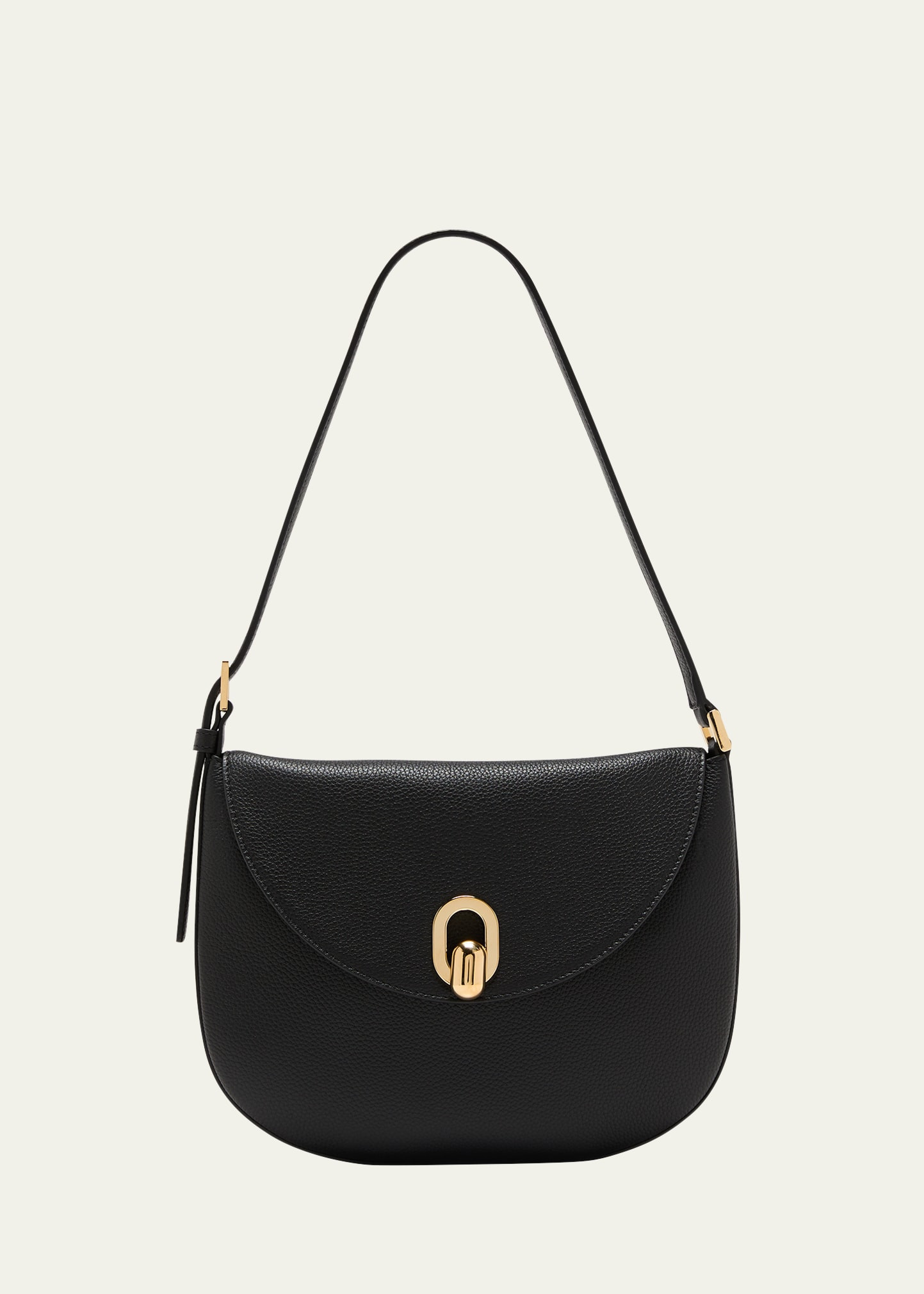 Savette Tondo Small Grain Leather Hobo Bag | Bergdorf Goodman