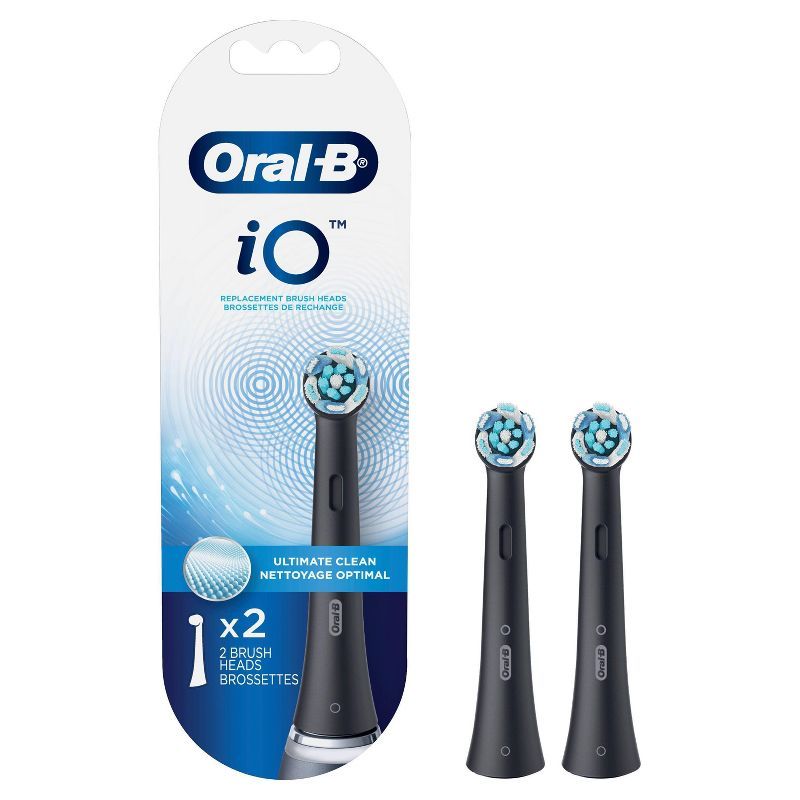 Oral-B iO Ultimate Clean Replacement Brush Heads - Black - 2 ct | Target