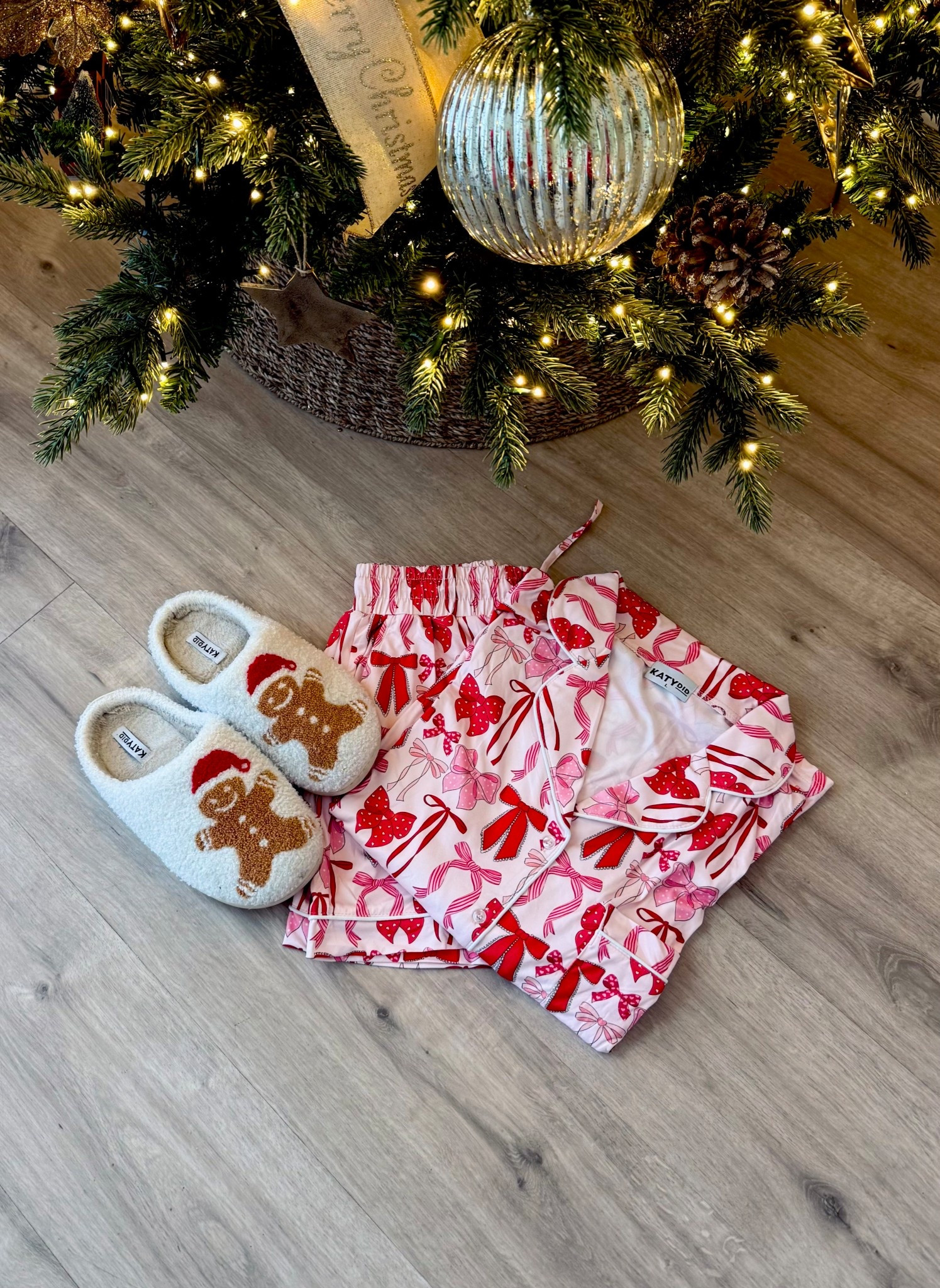 Everyone is leveling up their pajama game lately and I refused to be left behind.

This pink-and-red pajama set from Katy Did — paired with their adorable gingerbread slippers — has me fully in my cozy era.
#katydidlove #katydidpartner @katydid 

Save 30% off their entire website with code BlackFriday25 to save on everything off their website. They’ll even throw in a free gift when your cart hits $70! 

#LTKGiftGuide #LTKCyberWeek #LTKHoliday