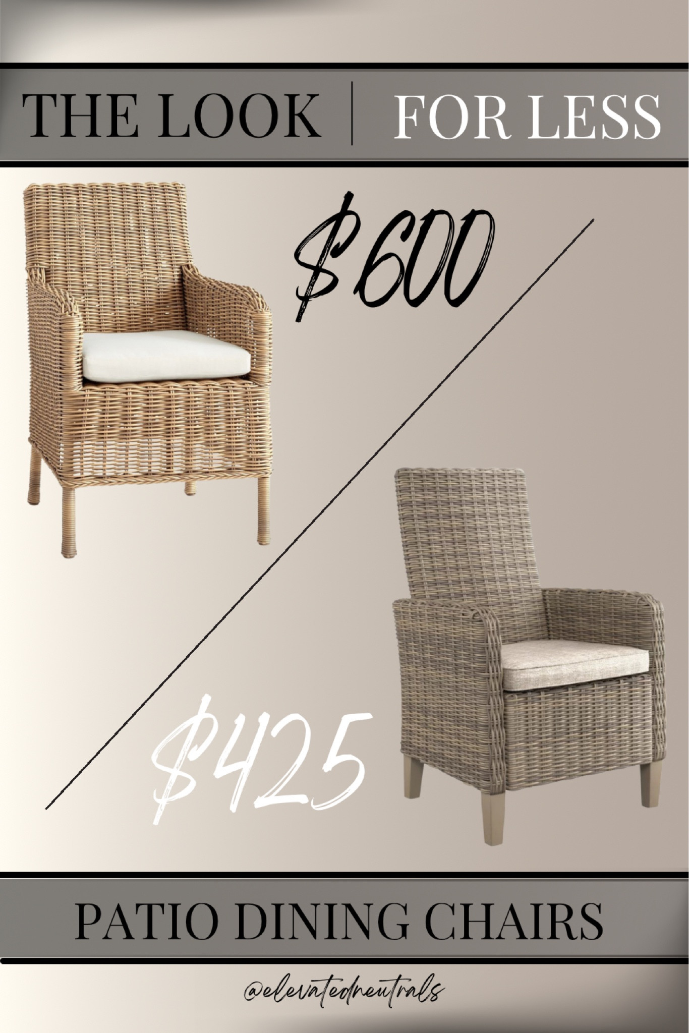 Everyone is obsessing over PB’s Huntington Patio Furniture collection. And I found a similar version of the popular Dining Chair at a more affordable price!
It’s giving cottage farmhouse. 

To view all of my favorite patio finds visit my ‘Outdoor Patio Furniture Set’ collection in the product tab of my profile. While you’re there be sure to check out all of my outdoor folders to complete the vibe.

All Weather Outdoor Dining Chair | Accent Chair | Side Chair | High Back | Arm Rests | Neutral Cushions | Rattan | Wicker | Teak | Lounge Chair | Aluminum Frame | Modern Farmhouse | Cottage |

#LTKHome #LTKSeasonal