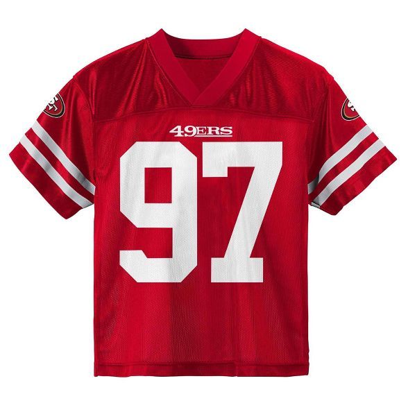 NFL San Francisco 49ers Toddler Boys' Short Sleeve Nick Bosa Jersey | Target