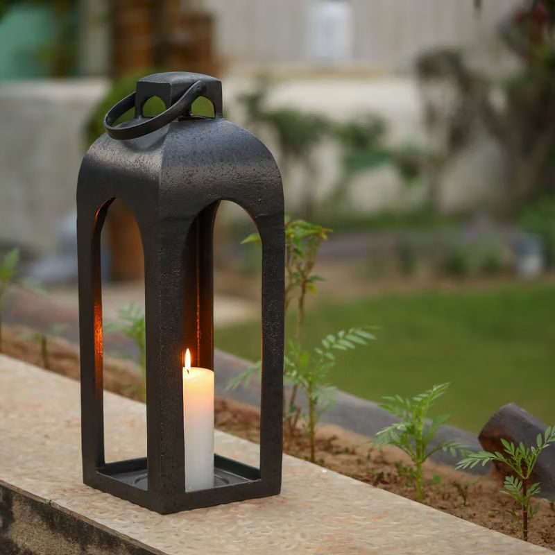 Metal Outdoor Lantern Black - Smith & Hawken™ | Target