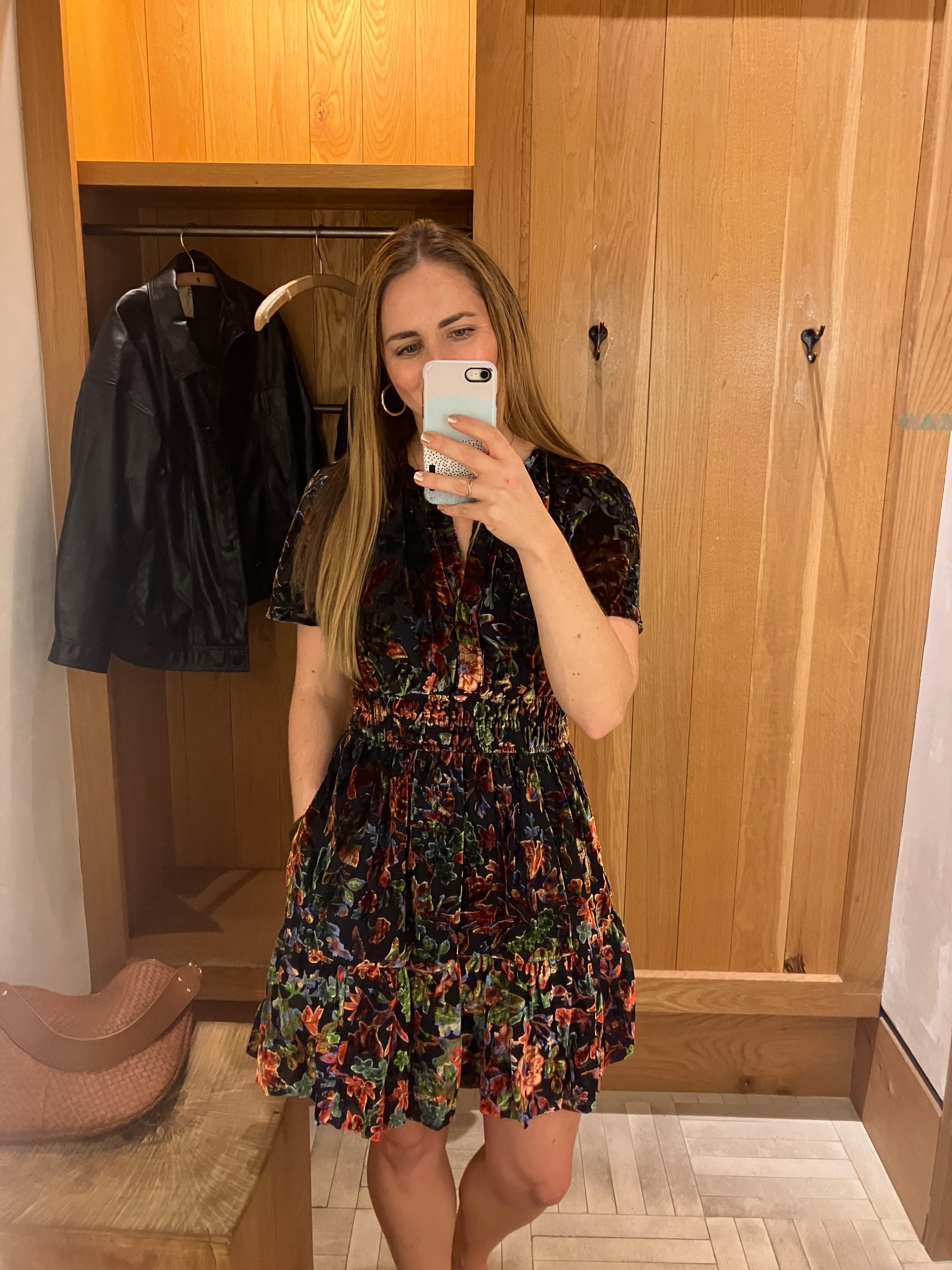 Velvet floral dress - would be perfect for a date night outfit or a New Year’s Eve outfit idea! 

#LTKootd #LTKgrwm #LTKHoliday