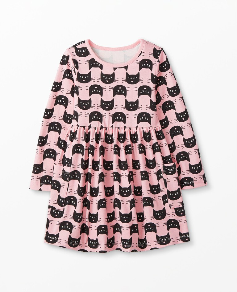 Long Sleeve Halloween Print Pocket Dress | Hanna Andersson