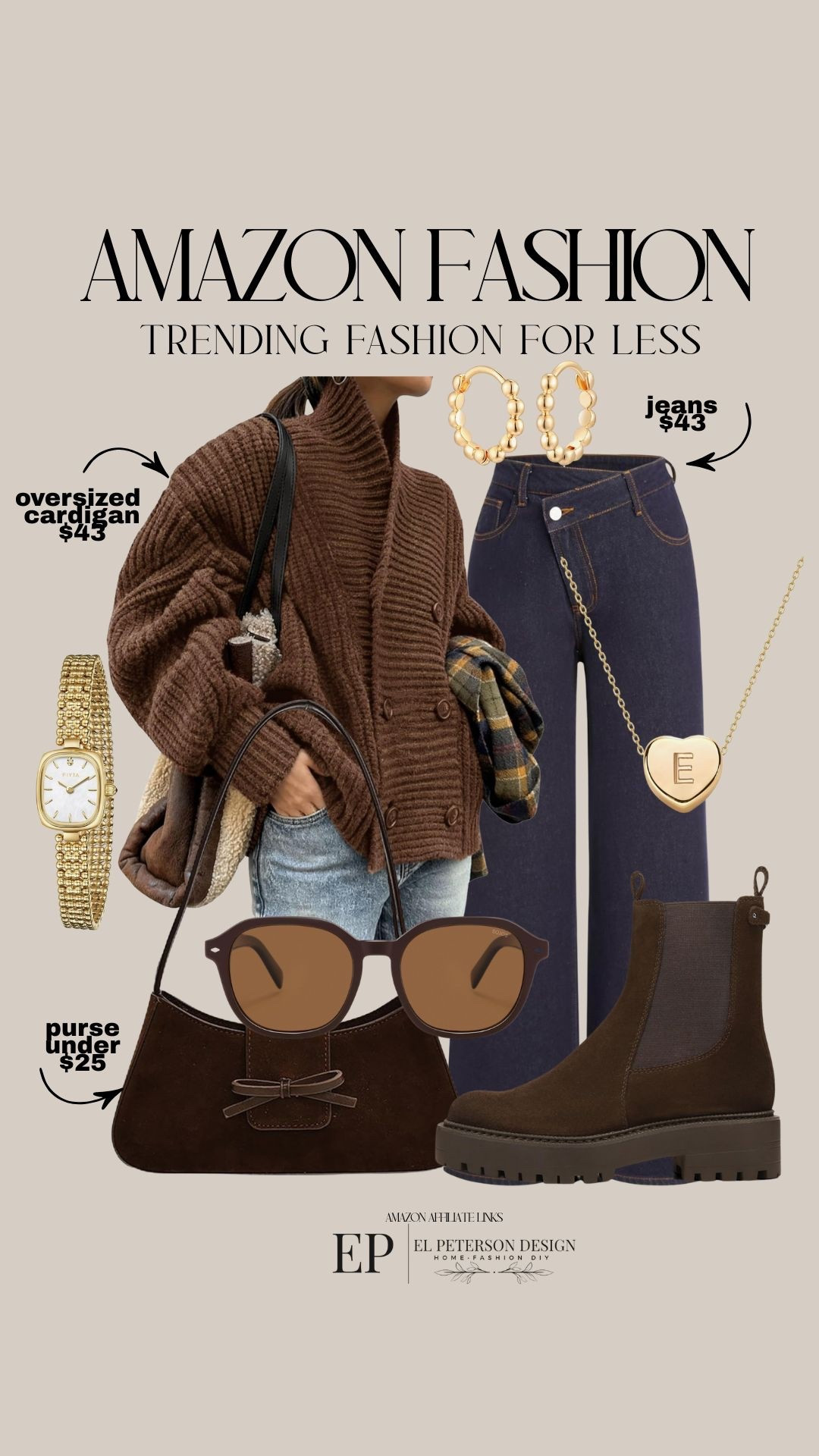 Amazon
Oversized cardigan
Purse
Sunglasses
Jeans
Sunglasses
Chelsea boots 

#LTKFindsUnder100 #LTKStyleTip #LTKFindsUnder50