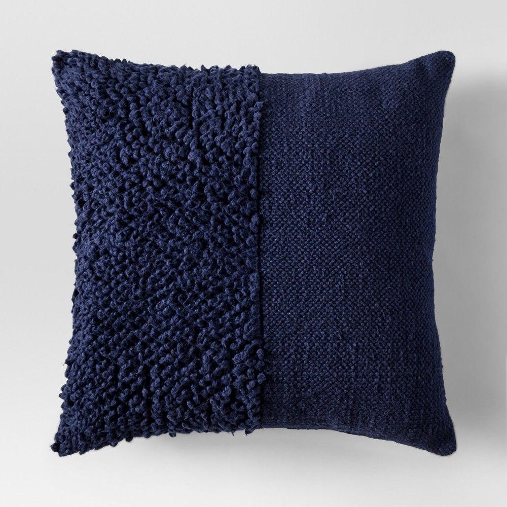 Blue Navy Solid Textured Throw Pillow - Project 62 | Target