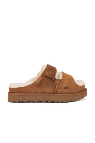 UGG Greenport Strap Slide in Brown | FWRD 