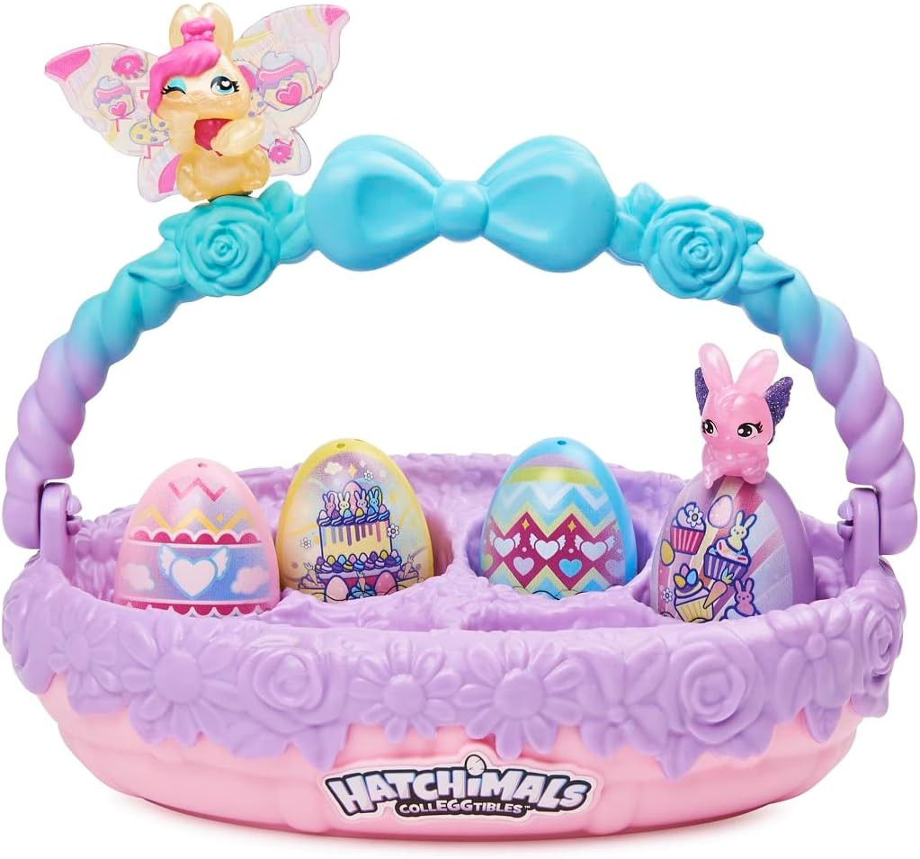 Hatchimals CollEGGtibles, Family Spring Toy Basket with 6 Bunny Characters, Kids Toys for Girls A... | Amazon (US)
