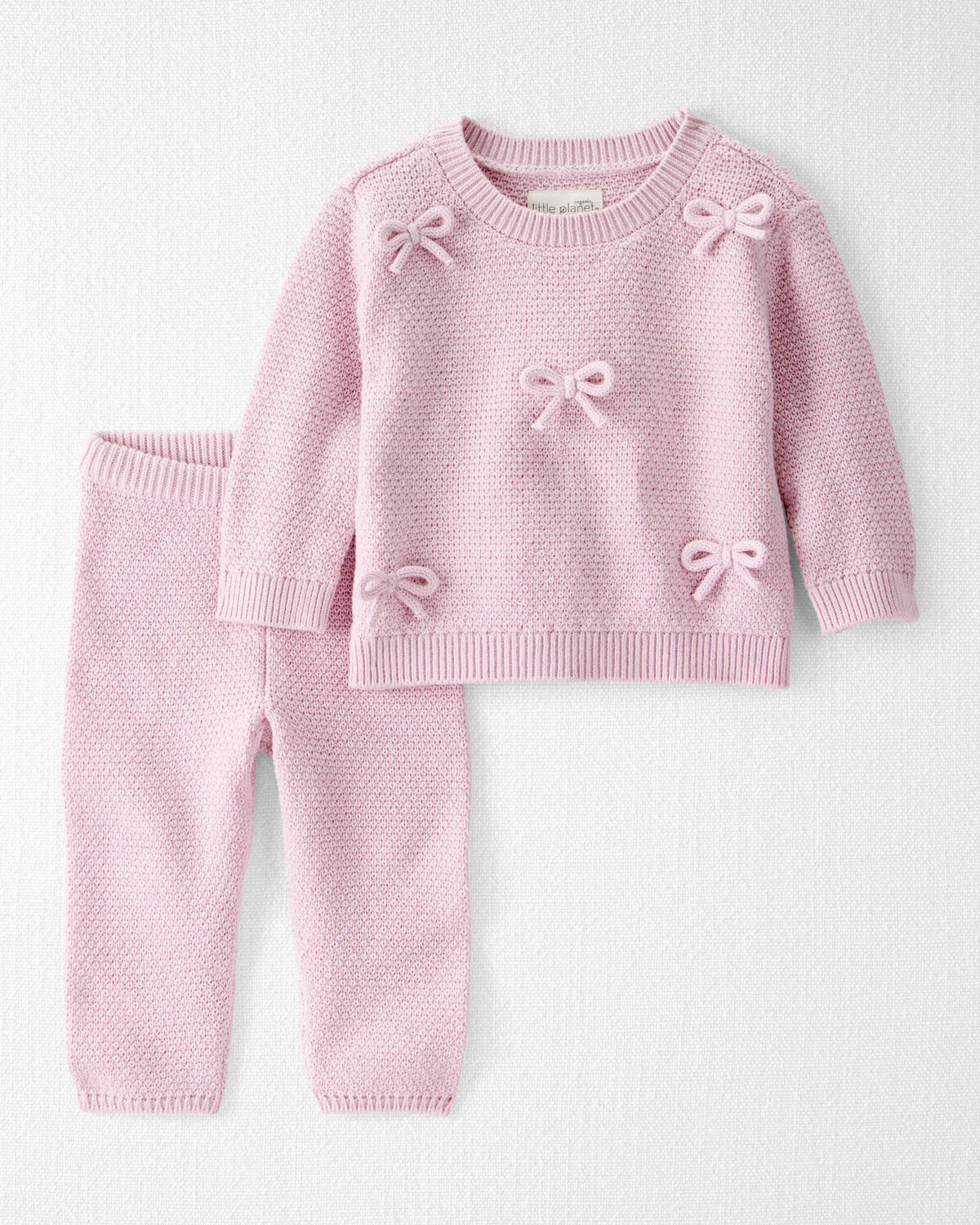 Baby Girl 2-Piece Organic Cotton Bow Sweater Knit Set(5)5.0 out of 5 Customer Rating | Carter's Inc